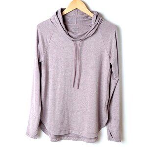 Athleta Women's Size S Petite Hoodie Sweatshirt Agate Purple Drawstring